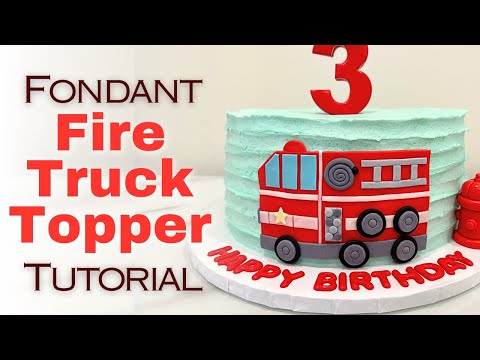 Sara Elizabeth - Custom Cakes & Gourmet Sweets: 3D Fire Truck Cake Tutorial