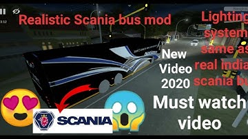 #Busid #Scaniabus 🔵New scania Metrolink HD 14.5m at night with light system review|