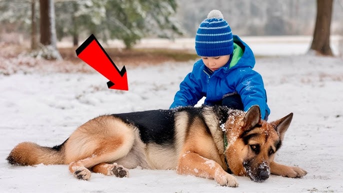 German Shepherd Was Left to Die in a Deadly Snowstorm – What Baby Did Next Left Everyone in Tears! - YouTube