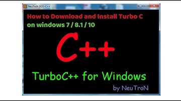 How to Download and Install Turbo C on windows 7 / 8.1 / 10 | Learn To Code