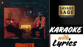 Gangsta|Karan Aujla|YG|Way Ahead|Karaoke with Lyrics