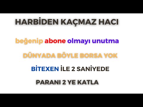 DÜNYADA BÖYLE BORSA YOK BİTEXEN İLE 2 SANİYEDE PARANI 2 YE KATLA