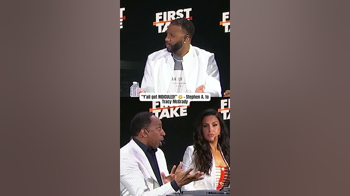Stephen A. was LAYING IT ON Tracy McGrady 😮