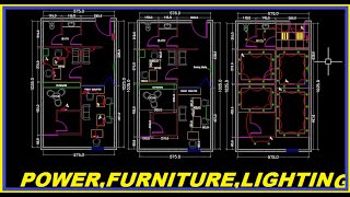 Autocad Tutorial-Office Furniture,Power and Lighting Plans for Building Management Deira Dubai