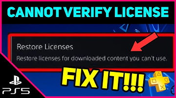 PS5 CANNOT VERIFY LICENSE EASY FIX! (Fast Solution)