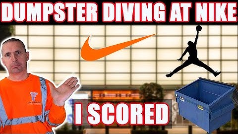 OMG NIKE STORE UK DUMPSTER DIVE ANOTHER FANTASTIC SCORE. #sustainability #earthday