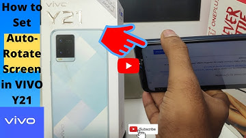 How to set Auto Rotate Screen in VIVO Y21| How to turn off auto screen rotation in Vivo Y21