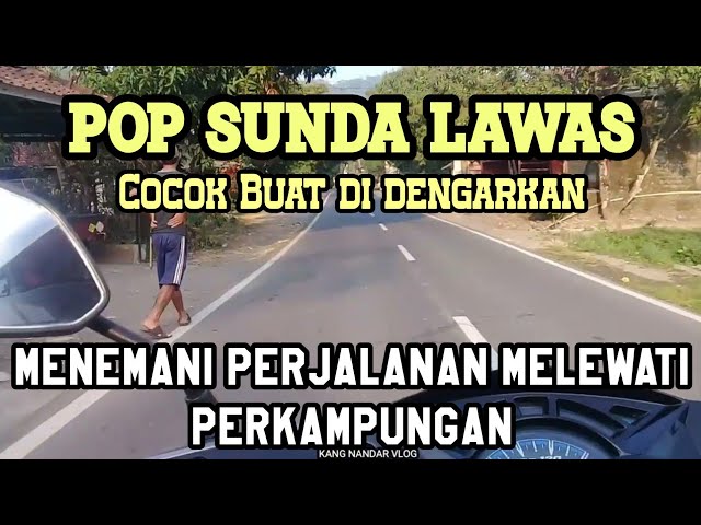 Lagu sunda merdu menemani perjalanan melewati pemandangan perkampungan dengan jalan bagus class=