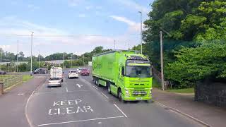 Antrim to Belfast Bus Ride (Top Deck) | Northern Ireland Scenic Journey