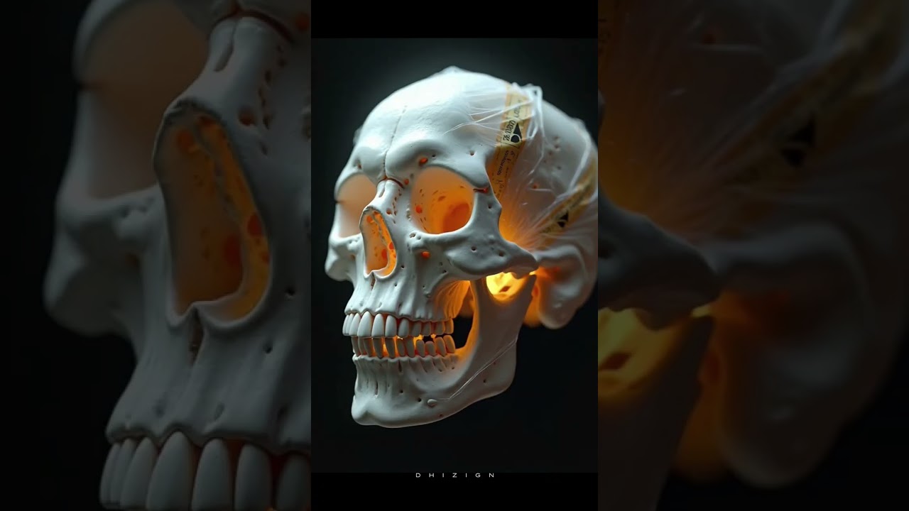 Honeycomb + skull concept Ai generated artwork using #reveart #midjourney #leonardoai #aitools #ai
