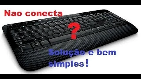 Como instalar um teclado sem fio da Microsoft?