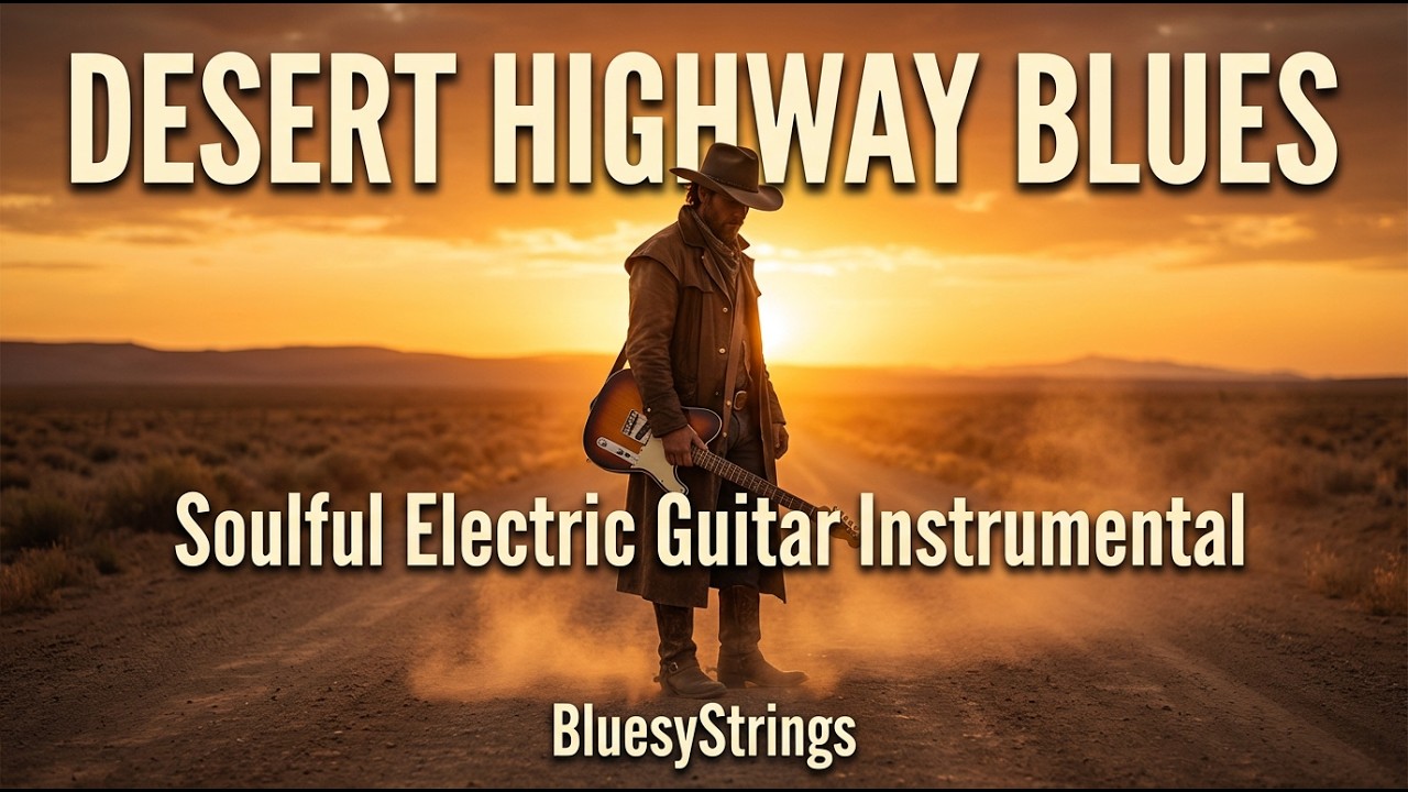 Desert Highway Blues | Soulful Electric Guitar Instrumental Journey