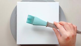 (889) How to paint feathers with a silicone brush | Easy painting ideas | Designer Gemma77
