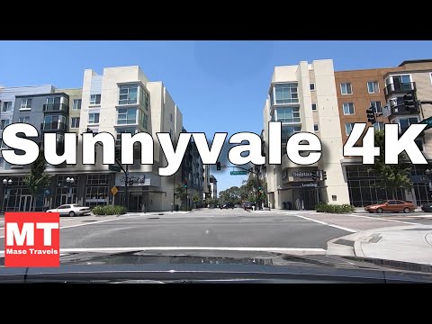 Sunnyvale Downtown California - Silicon Valley Drive USA 🏆