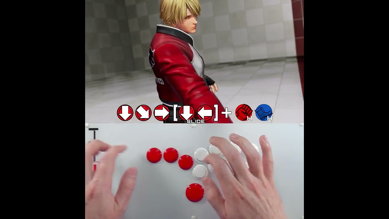 Slide shortcut for #KOFXV pretzels! #HitBox #HowToHitBox #KOF @SNK_OfficialChannel