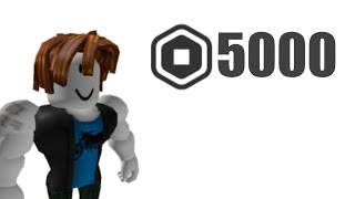 Your first 5,000 Robux