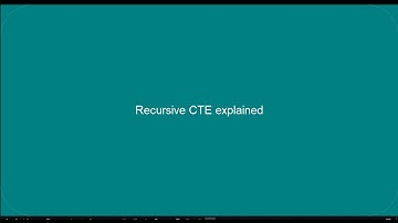 Recursive CTE in SQL Server