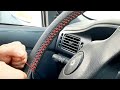 SARMALI DİREKSİYON KILIFI NASIL DİKİLİR | How to Stitch Leather Steering Wheel Cover