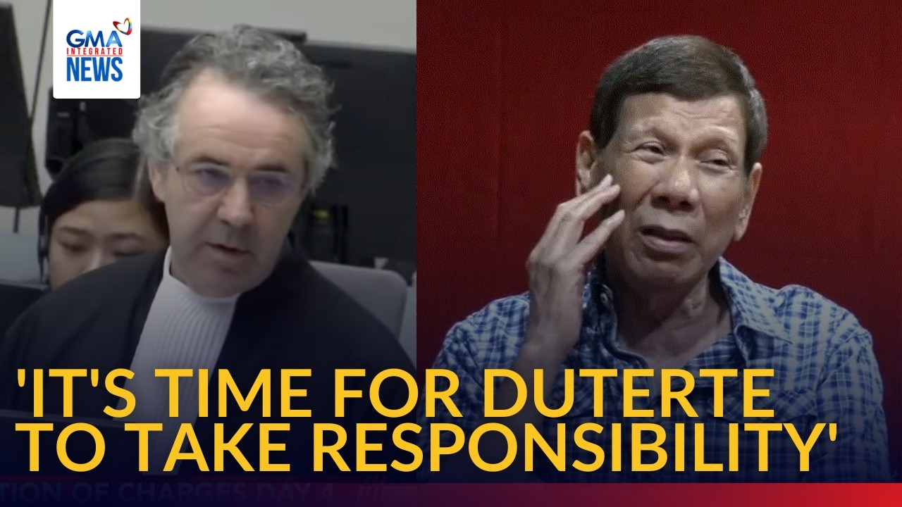 Prosecution says Duterte should now take responsibility for crimes in drug war | GMA Integrated News