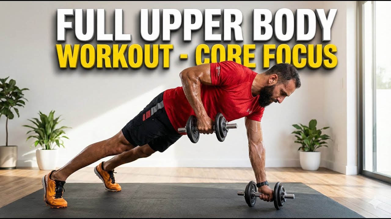 Full Upper Body & Core Workout at Home | Strength & Stability - YouTube