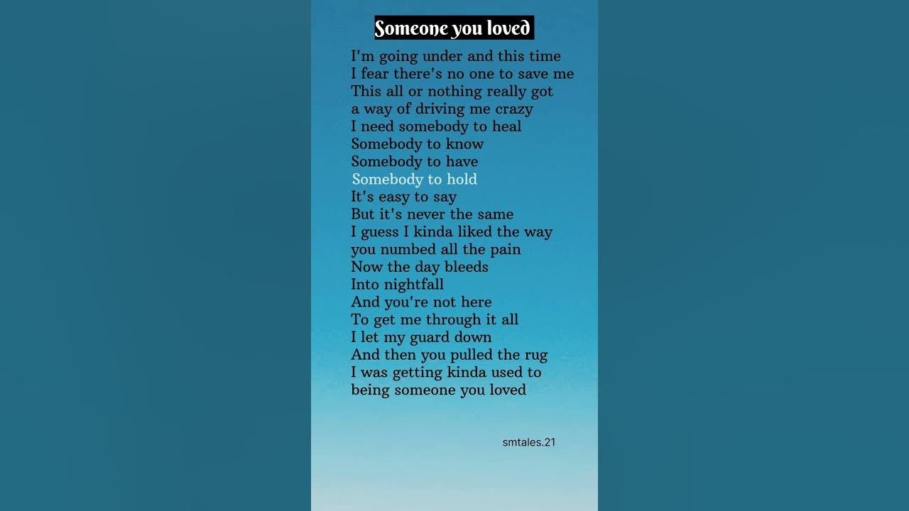 Someone you loved lyrics - Lewis Capaldi (Verse-1) #lyrics #someoneyouloved #lewiscapaldi