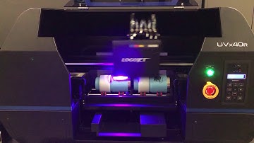 UVx40R Rotary Printing 2 Tumblers Simultaneously