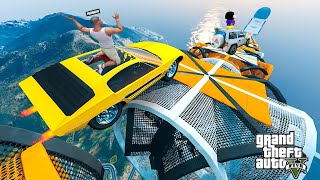 FRANKLIN ,SHINCHAN & CHOP PLAY DANGER DIFFICULT RAMP CHALLENGE IN GTA5