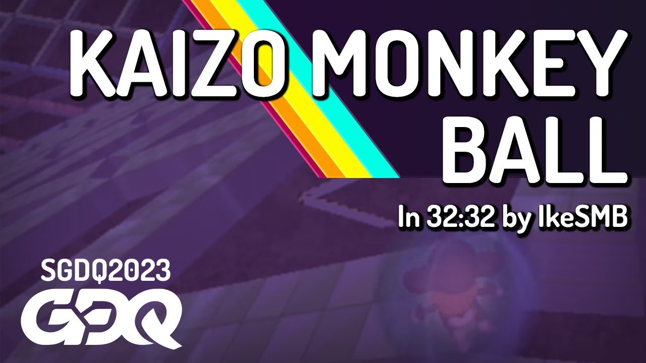 Kaizo Monkey Ball by IkeSMB in 32:32 - Summer Games Done Quick 2023