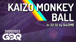 Kaizo Monkey Ball by IkeSMB in 32:32 - Summer Games Done Quick 2023