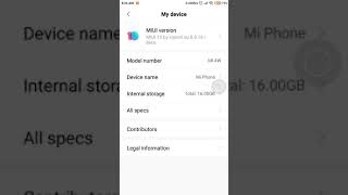 Xiaomi Mi Mi4 Cancro MIUI 10 version 8.8.16