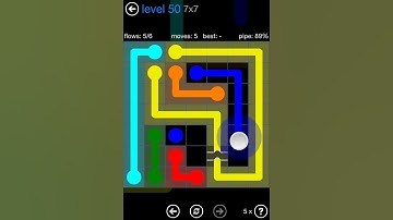 Flow Free Bridges Challenge Pack 7x7 Level 50 Walkthrough