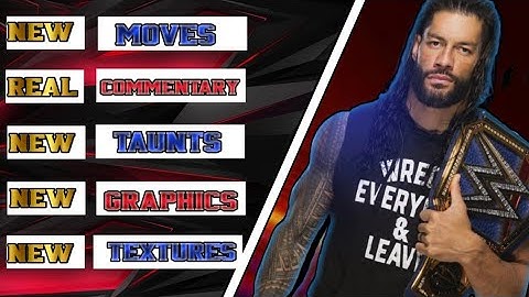 Wr3d 2k21 Immortal Mod Released With Real Commentary|New Moves|New Textures|HD Graphics|New Moves|
