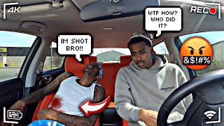 “I GOT SHOT” PRANK ON THE GANG TO SEE HIS REACTION…