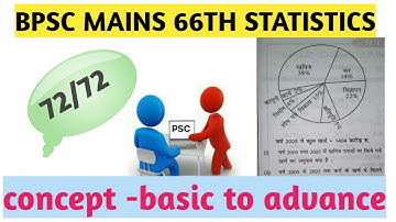 bpsc mains 66th statistics  72/72 marks