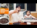 Korean Dad and Daughter Making & Eating "Champorado" for the First Time! ㅣ ep.84
