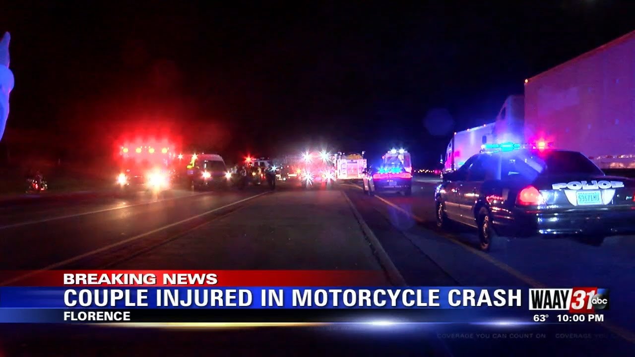Couple Injured in Motorcycle Crash - YouTube