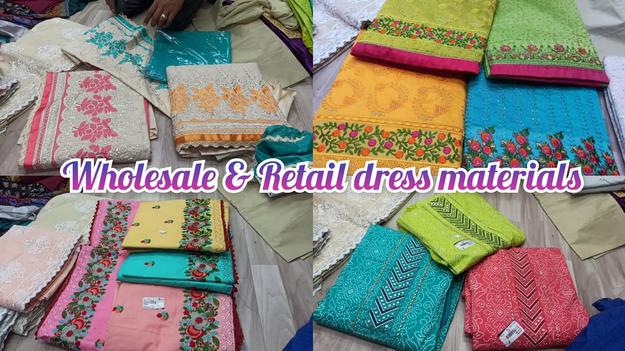 wholesale dress materials in chickpet Bangalore Single piece