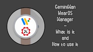 GeminiMan WearOS Manager - What is it and How To Use it... screenshot 4