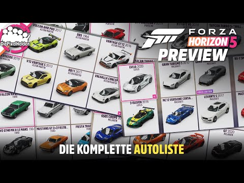 FORZA HORIZON 5 - Die (fast) komplette Autoliste 😱 - Forza Horizon 5 Preview