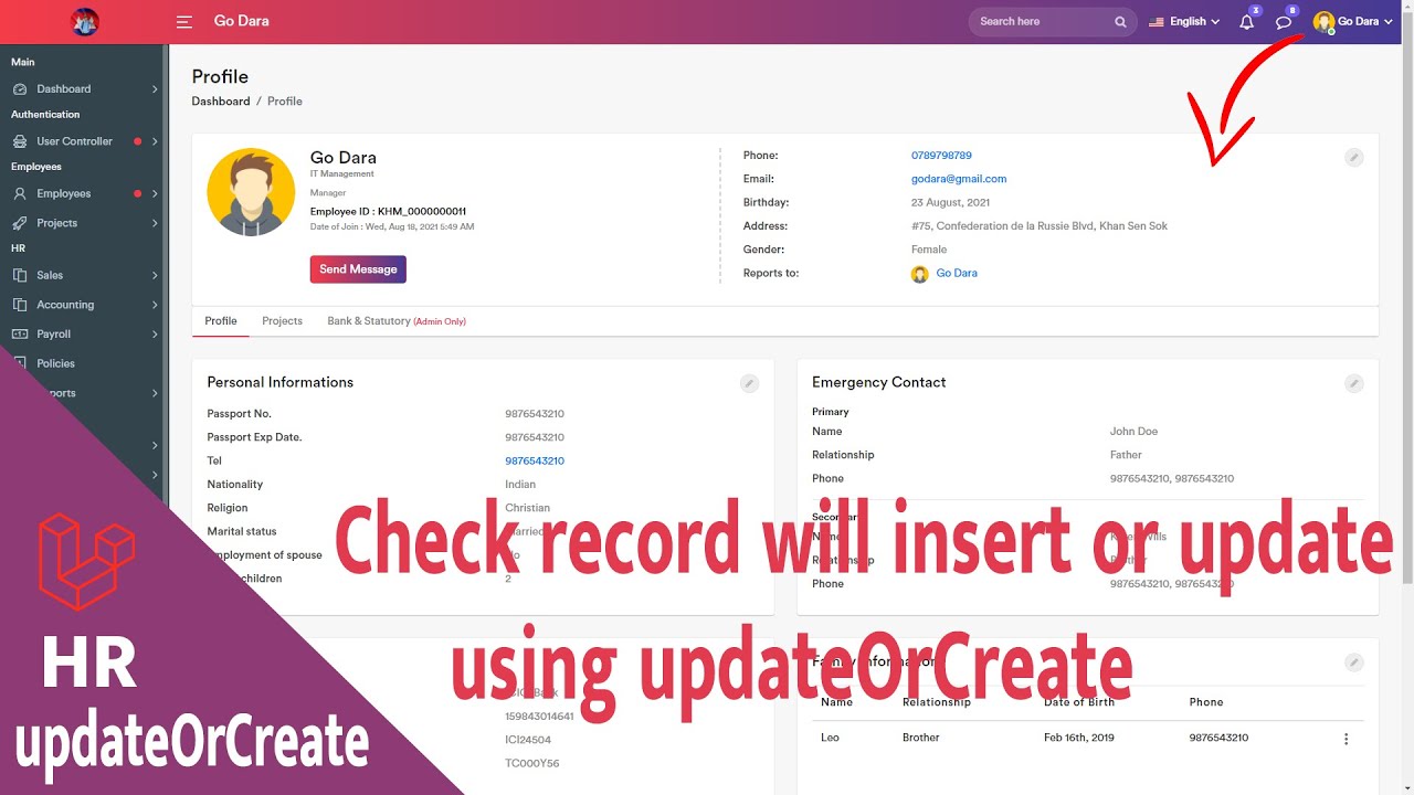 Check Record Will Insert Or Update Using Updateorcreate | Laravel 8 Hr -  Youtube