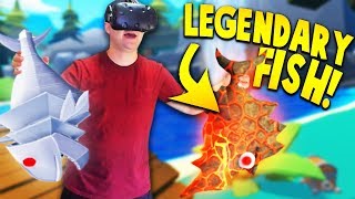 CATCHING SECRET LEGENDARY LAVA FISH & ROBOT FISH IN CRAZY FISHING VR! | Crazy Fishing VR HTC Vive screenshot 3