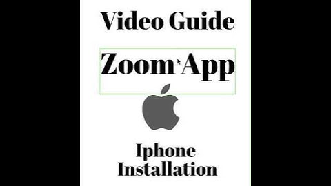 Video Guide Zoom App  Iphone Installation