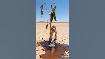 Squirrel watered the red chilli plant and saved it from drying up😭#ai​#tree​#save​#watering​ #teamfx