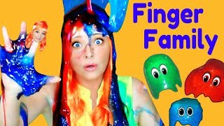 finger family halloween song scary nursery rhymes slime monster song for kids