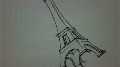 Autocad - Eiffel Tower