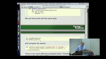 Mike Müller: Faster Python Programs through Optimization - PyCon 2014
