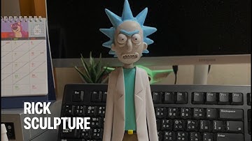 Sculpting Rick Sanchez (from Rick and Morty) | Polymer Clay Sculpture