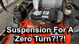 Trac Seats Suspension Kit on Kubota Z-421 [ In Depth Install and First Impressions! ]