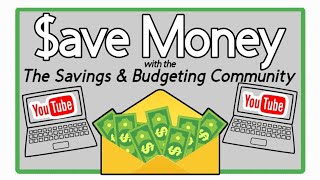 $ave Money with The Budgeting Community on the YouTube HOP @donnapoweredbycreativity #savings