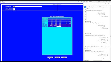 Using TORA to solve Linear Programming Problems (LPP)